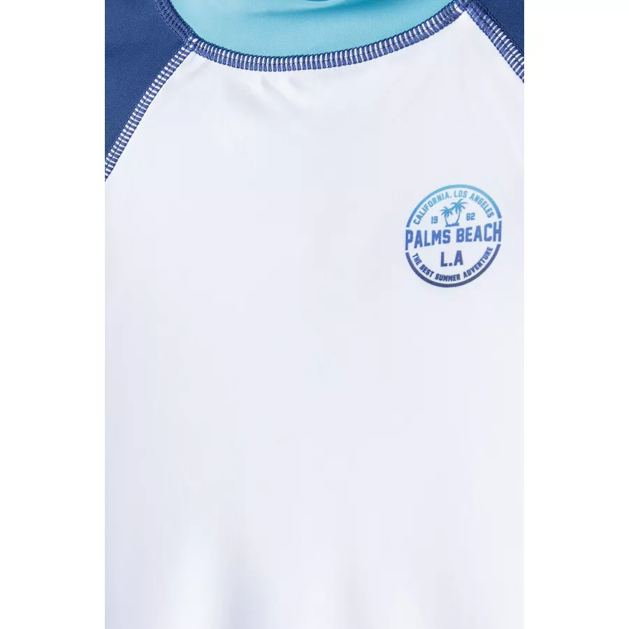 MINOTI Bade-Shirt mit UV Schutz WeißSchwarz