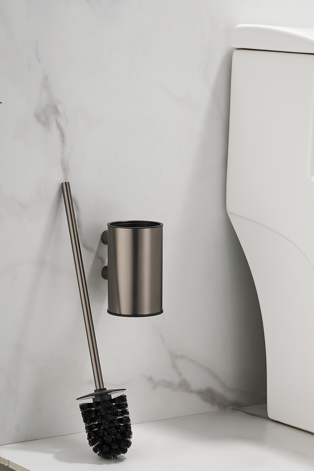 Saniclear Academy toiletborstel verouderd ijzer - gunmetal