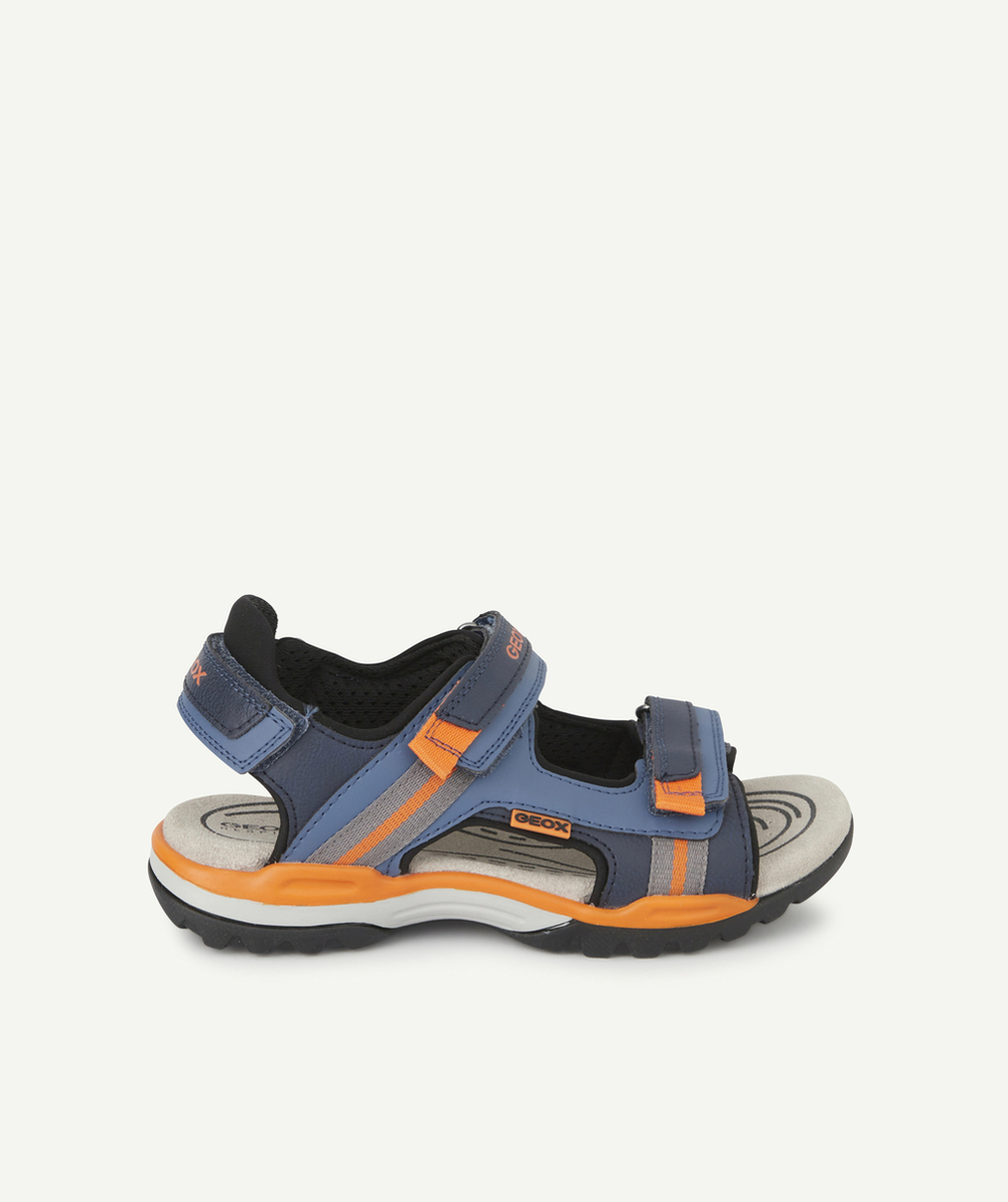 GEOXSANDALES BOREALIS GARÇON BLEU ET ORANGE