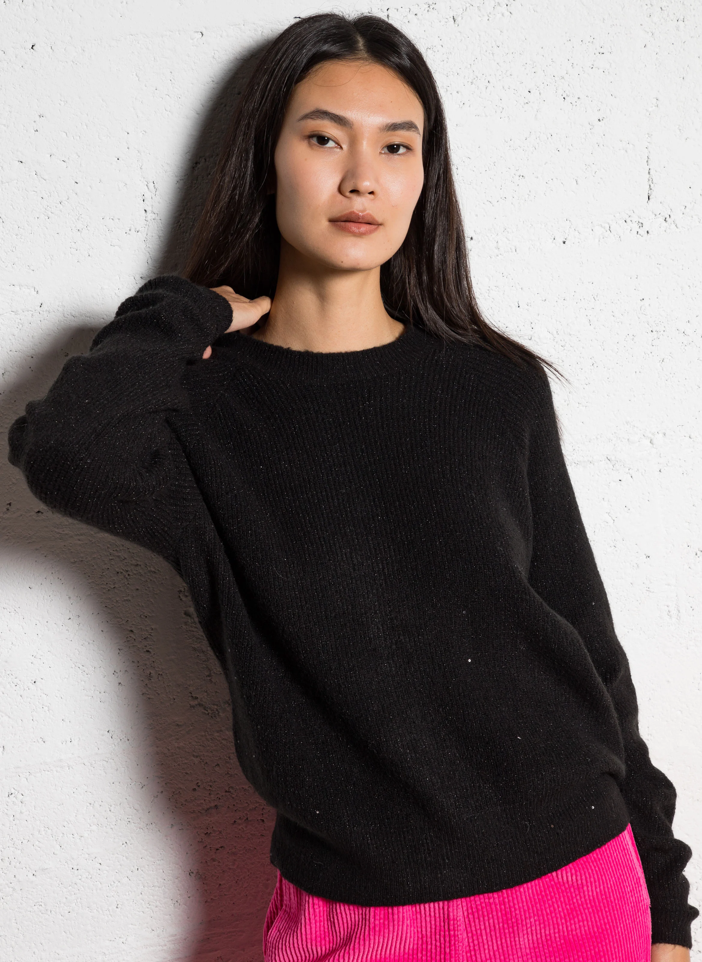 BOKI - Gilet col rond | Noir