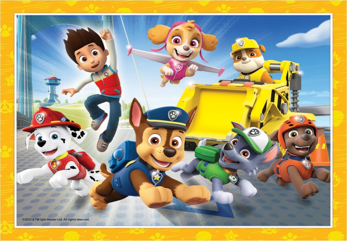 Paw Patrol Puslespil - Super Color - Clementoni - 4 Stk