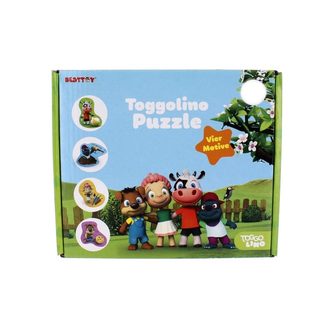 Toggolino - Holz Puzzle Set - 4 Motive