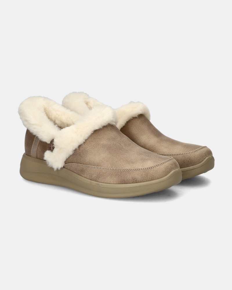 Skechers Hands Free Slip-Ins Cozy Escape Pantoffels  - bruin