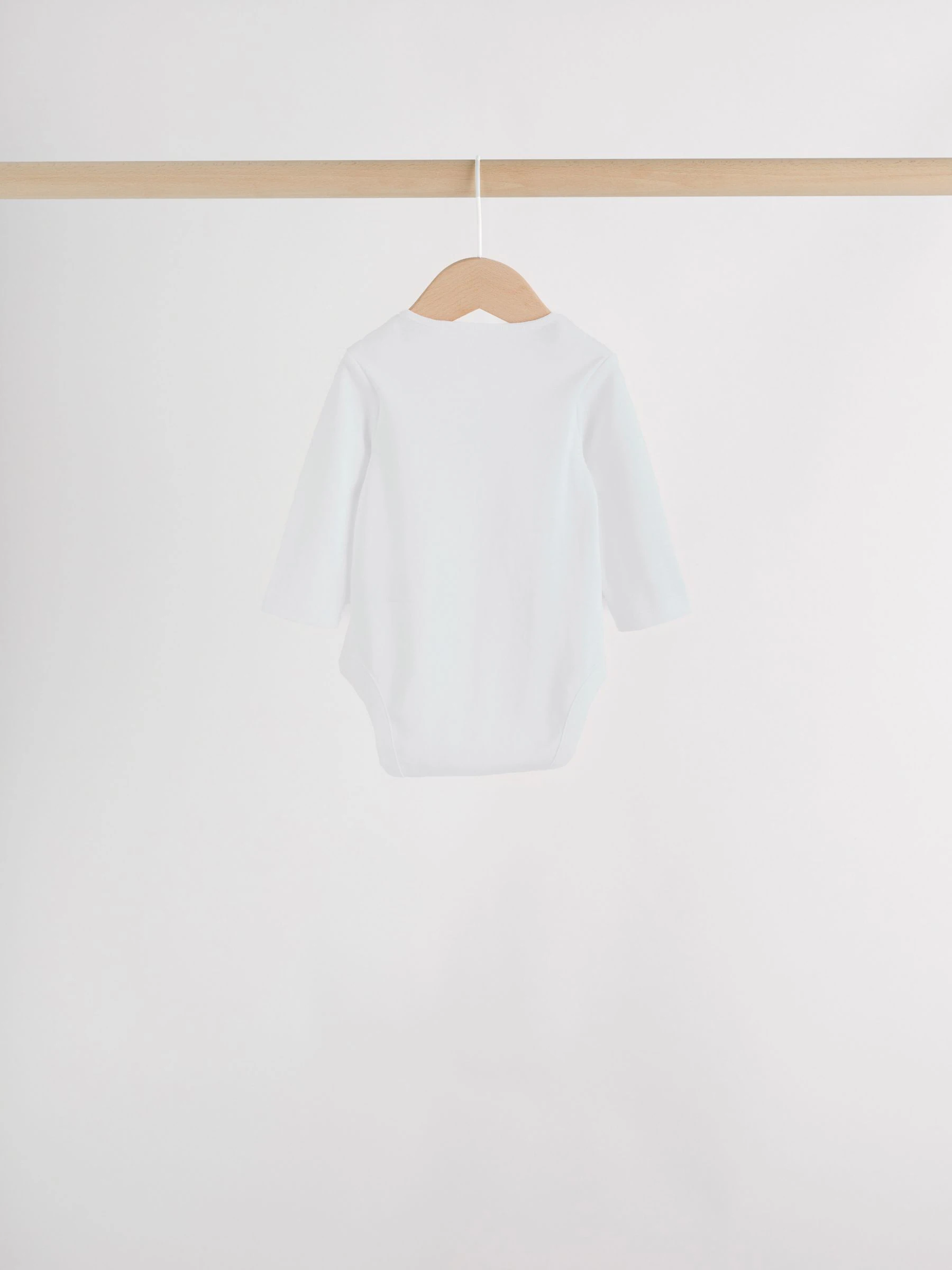 Blauw - Baby Elephant Long Sleeved Bodysuits 5 Pack