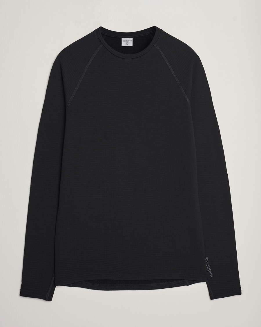 Houdini Desoli Merino Thermal Crew True Black
