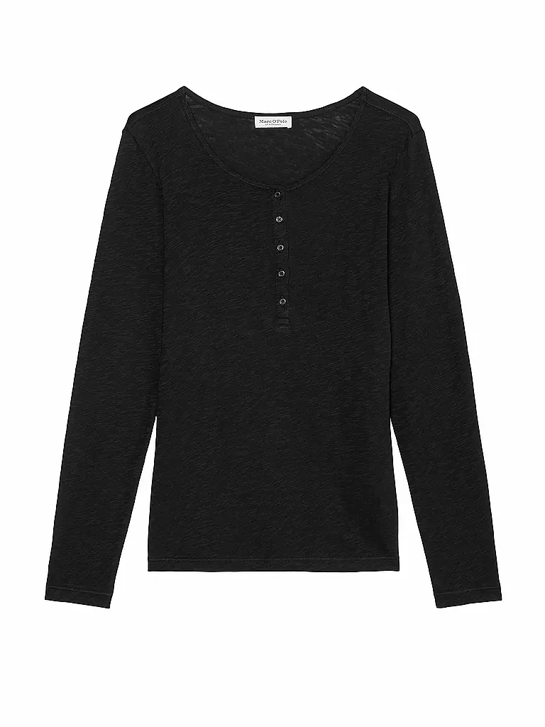 MARC O'POLO Langarmshirt  schwarz