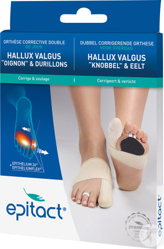 Epitact Orthèse Corrective Hallux Valgus Double Protect Gauche L 1 Pièce