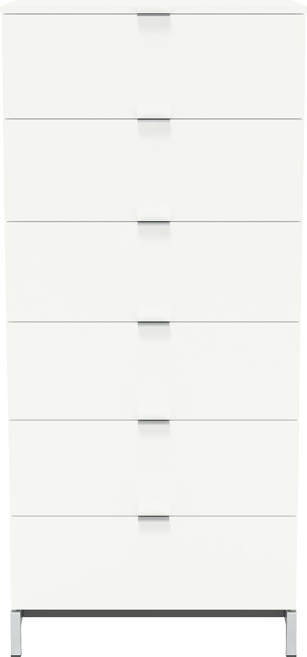 TILL Kommode - Weiss / B: 56.0 cm x T: 41.0 cm x H: 126.0 cm