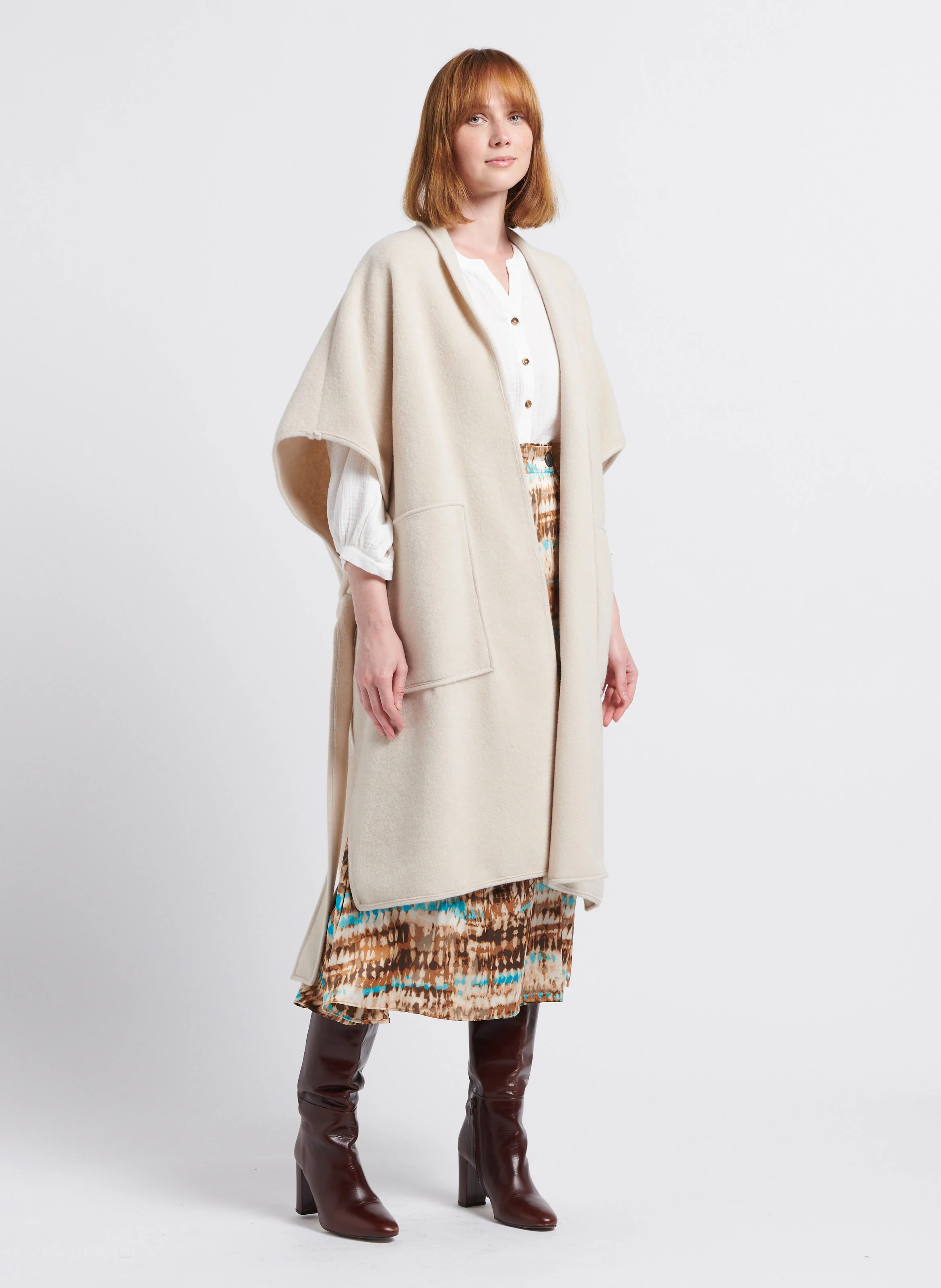 Gilet long | Blanc