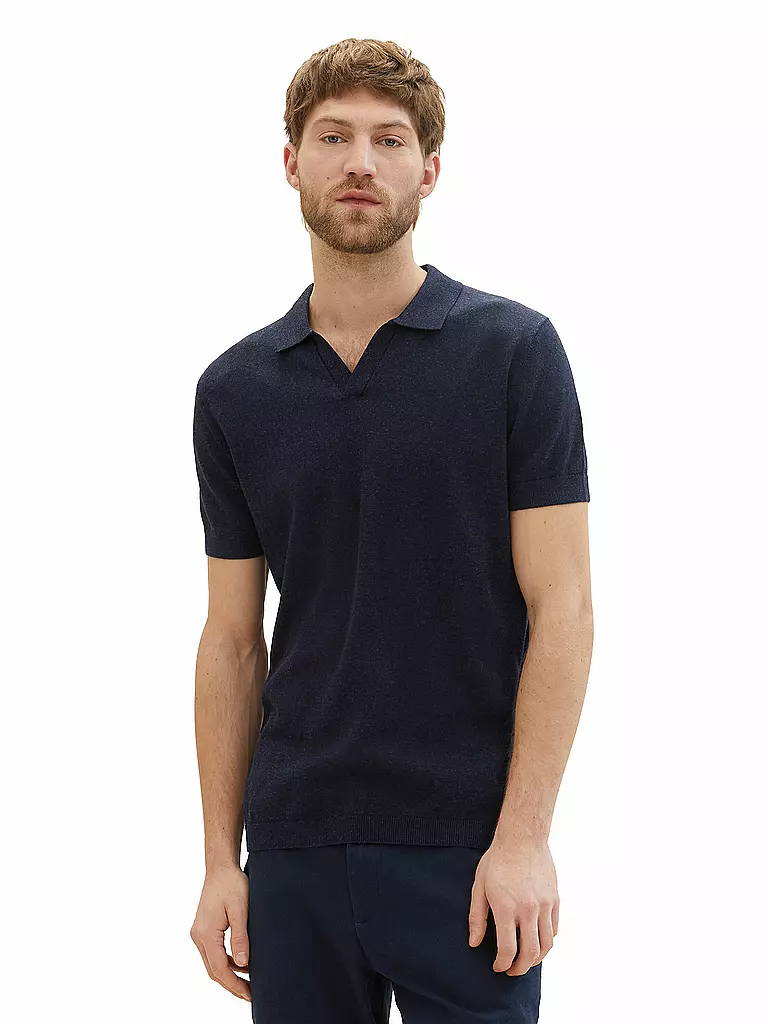 TOM TAILOR Poloshirt dunkelblau