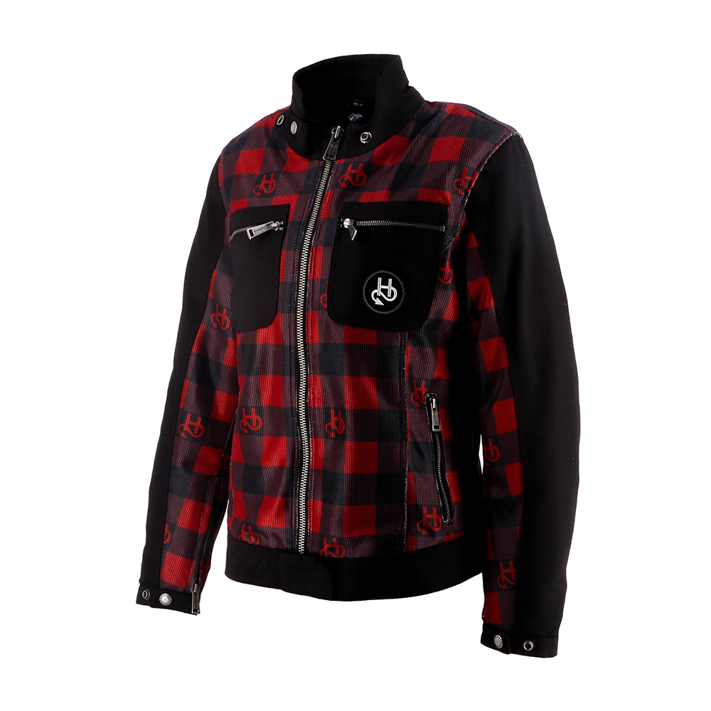 Helstons - Blouson femme Genesis Air Noir / Rouge / Bleu