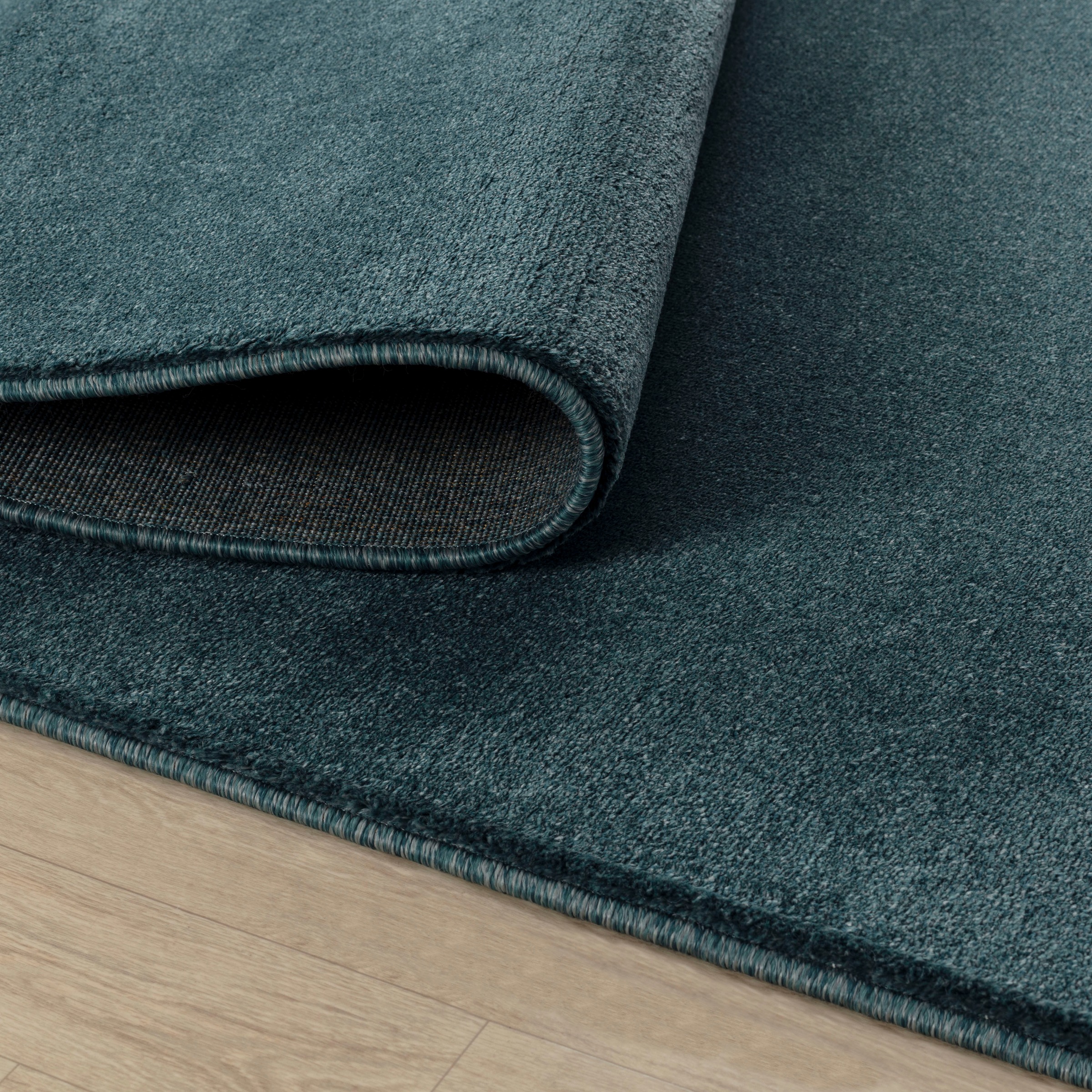 my home Teppich »Kurzflor-Webteppich GRANADA 4800, uni Soft Touch« rechteckig 20 mm Höhe leichter Glanz, auch in rund, Wohnzimmer, Schlafzimmer, Kinderzimmer