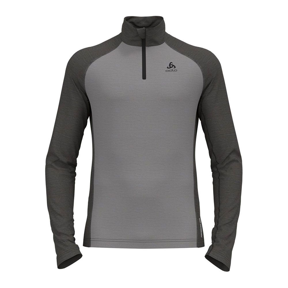 Odlo NATURAL PERFORMANCE PW 150 - Sous-couche Homme grey melange/dark grey melange