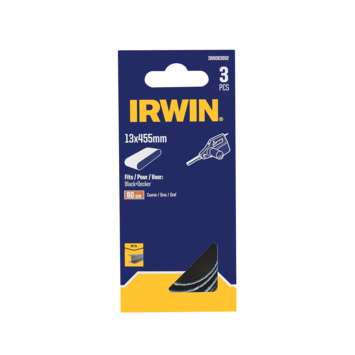 Irwin schuurband 13 x 455 mm K60 heavy-duty, voor B+D Powerfile KA900, 3 stuks
