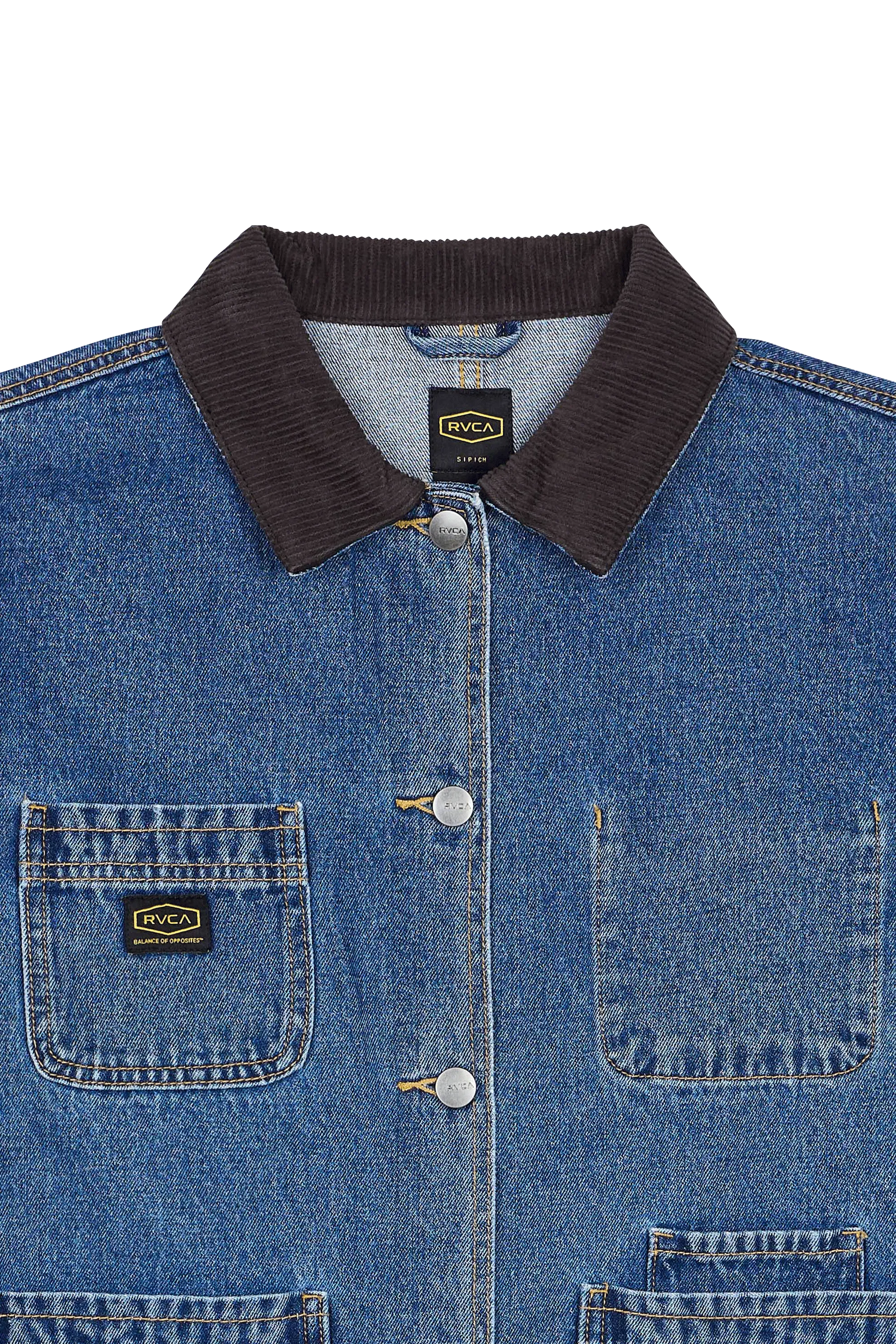 RVCA Veste RECESSION DENIM   Bleu