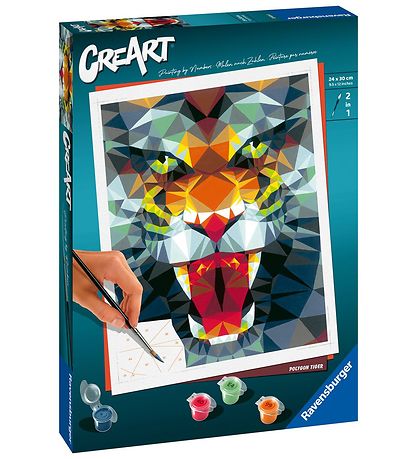 Ravensburger CreArt - Males?t - Polygon Tiger