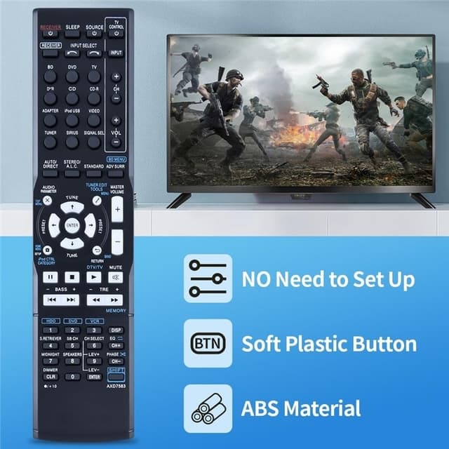 Fjernbetjening Udskiftning til AXD7583 til Pioneer AV-receiver stereo system