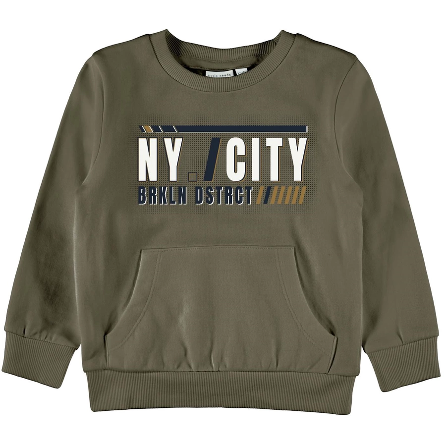name it Sweatshirt Nmmvildar Stone Gray