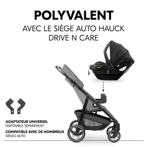 Poussette Shop N Care - Gris - HAUCK