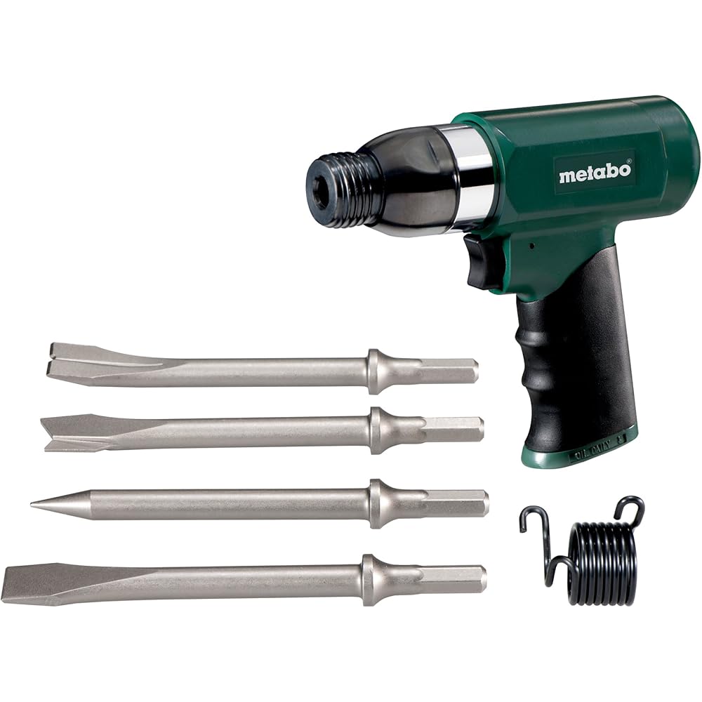 Marteau burineur à air comprimé METABO DMH 30 Set + 4 burins - 6.04115.50 : Sports et Loisirs