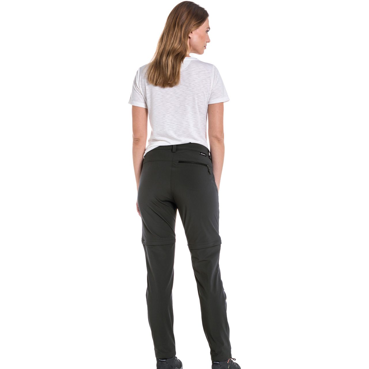 Schöffel Ascona Zip Off Hose Damen asphalt