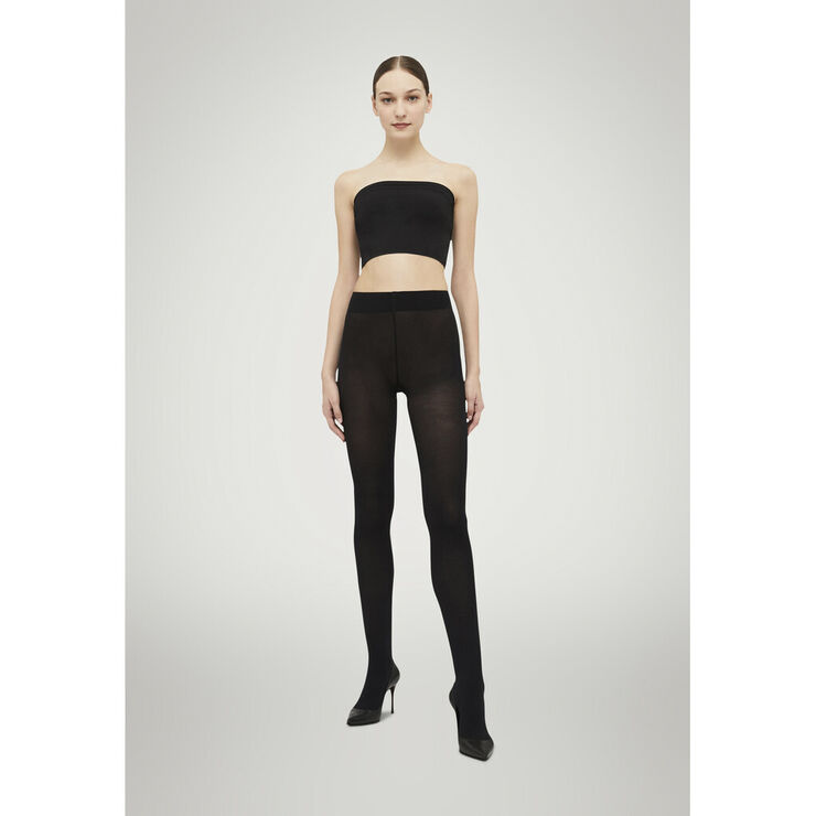 Wolford Mary Cotton Rib Tights Sort