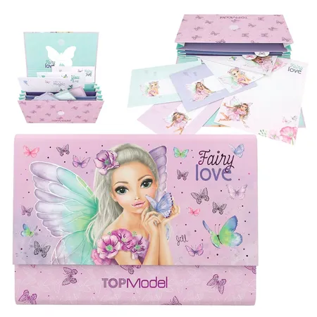 Depesche TOPModel Briefpapier in Fächermappe FAIRY LOVE