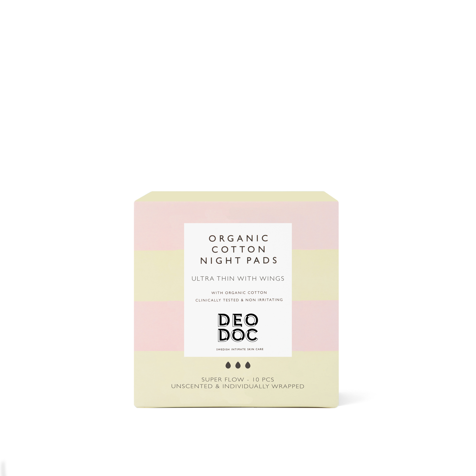 DeoDoc Organic Cotton Night Pad 10pcs
