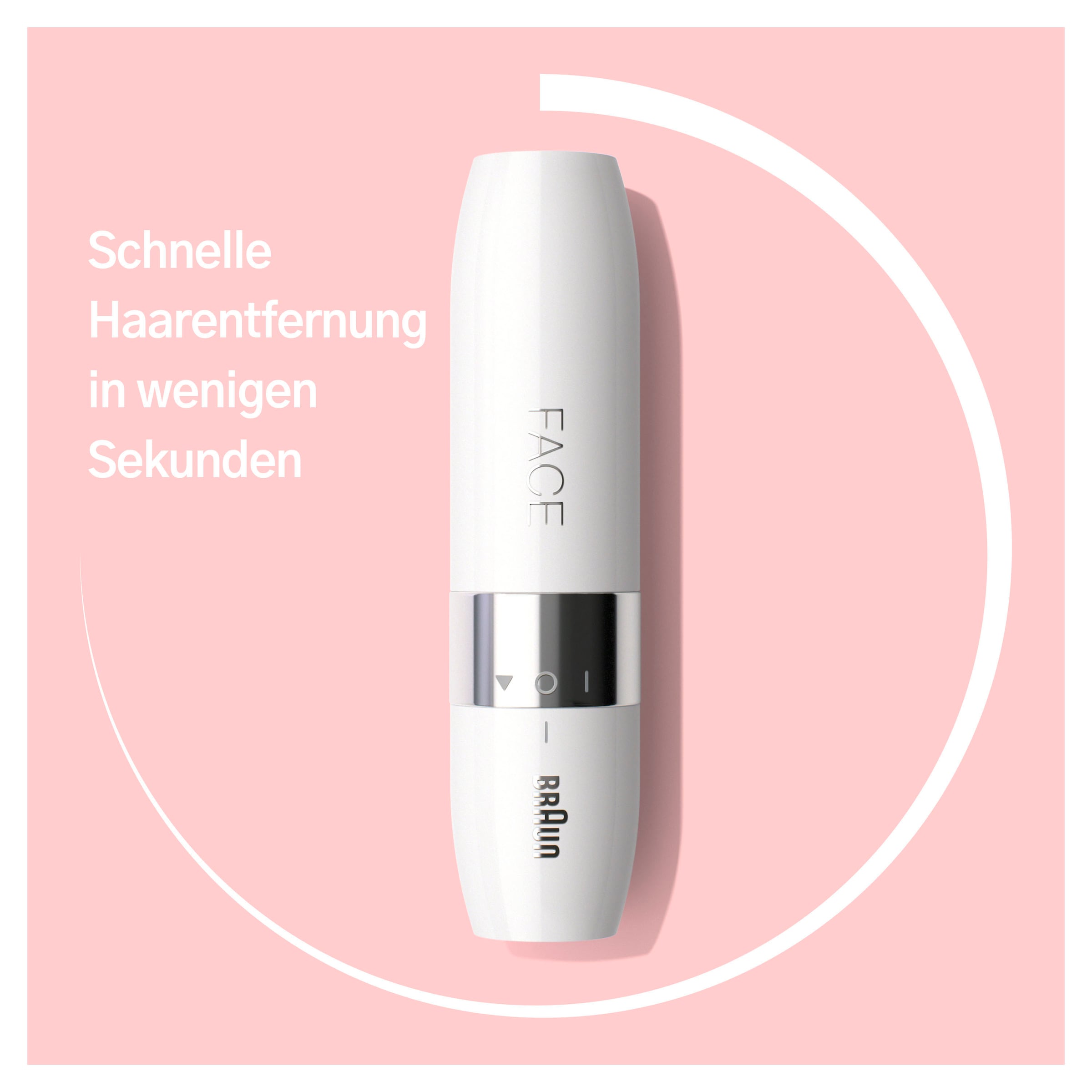 Braun Elektrogesichtshaarentferner »FS1000 Face Mini-Haarentferner« 1 Stk. Aufsätze ideal für unterwegs, mit Smartlight
