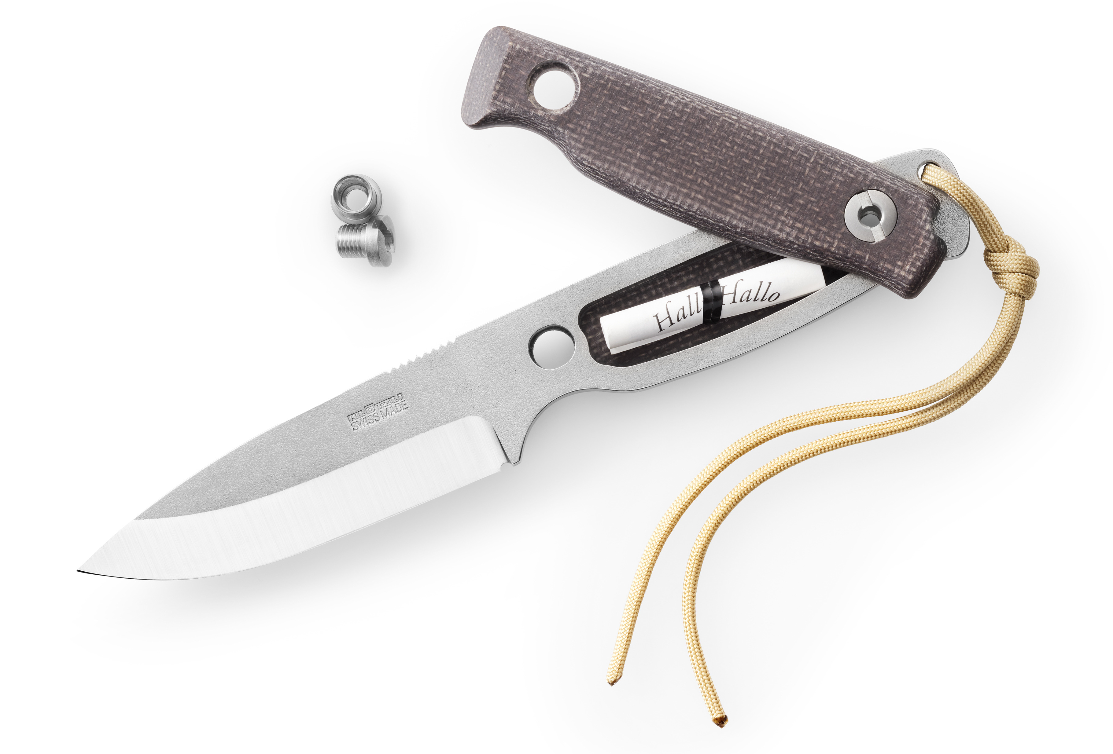 Bushcraft Micarta Scandi-Schliff