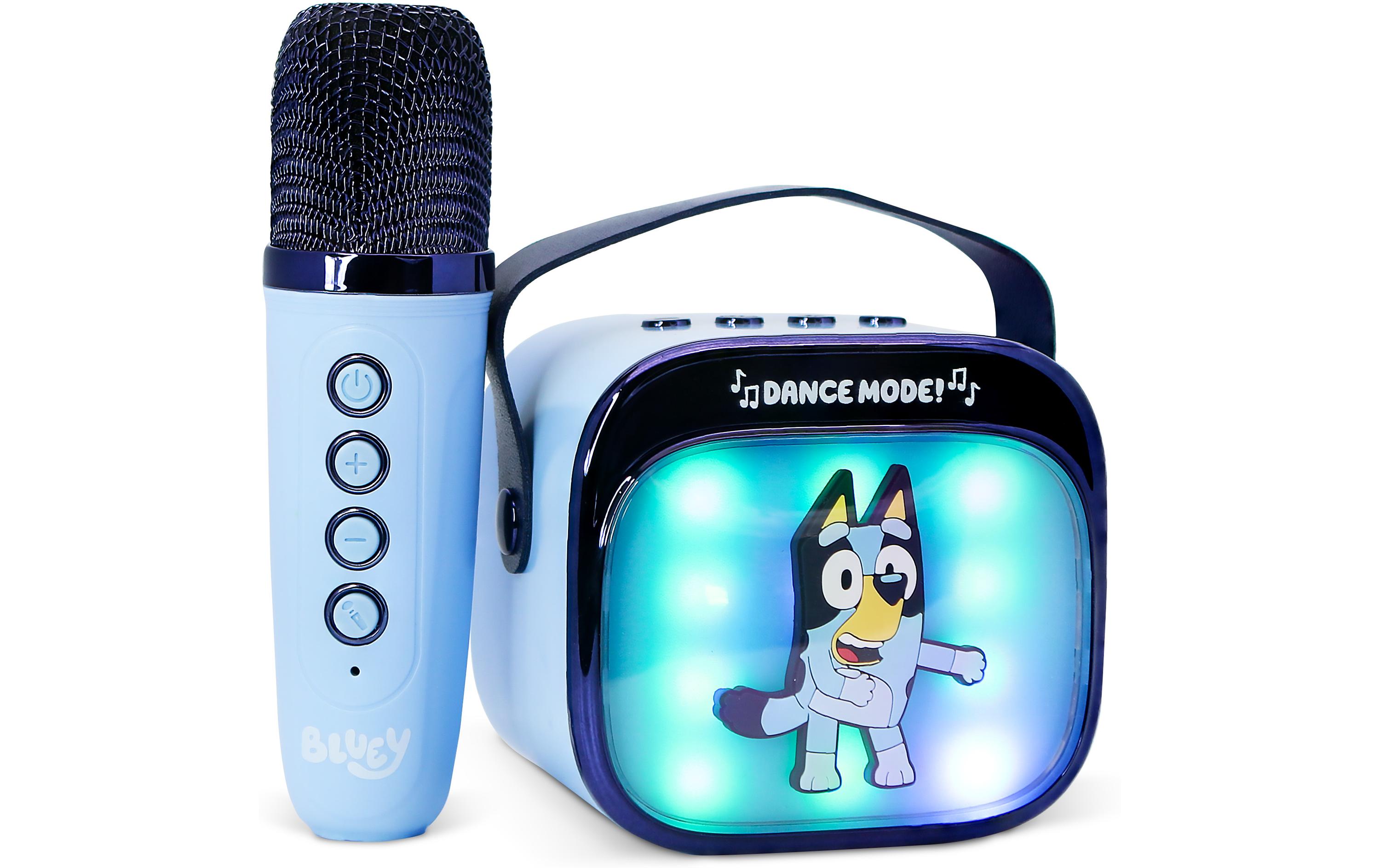 Bluey LED Wireless Karaoke Lautsprecher und MikrofonMit LED-Leuchten