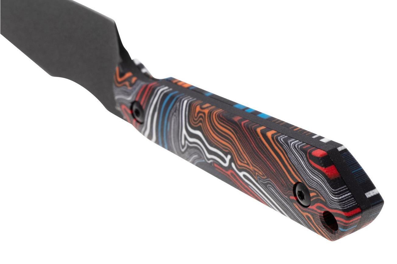 Kizer Harpoon Mini 1040S6 Black CPM 3V, G-Mascus, vaststaand mes, Maverick Customs design