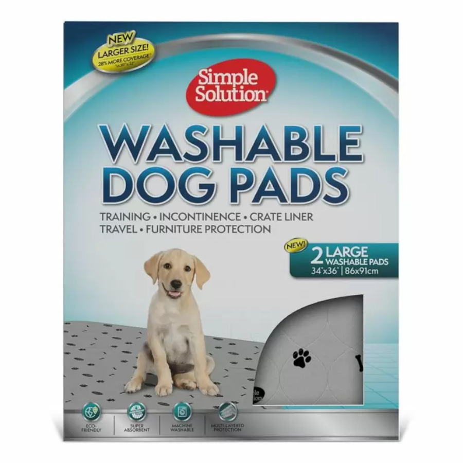 Tapetes laváveis para cães Simple Solution – Pacote com 2