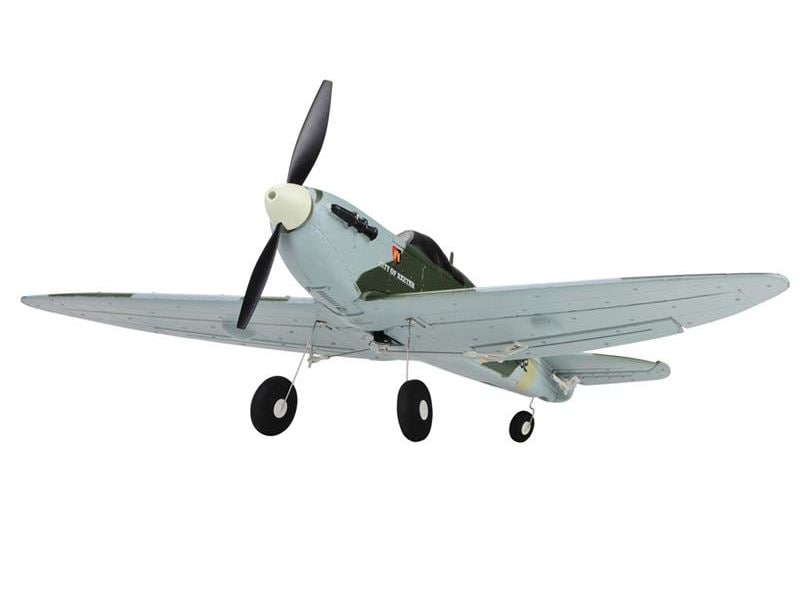 TOP-RC Warbird Mini Spitfire 450 mm, Grau, RTF Kleines 4-Kanal RC-Flugzeug mit Gyro