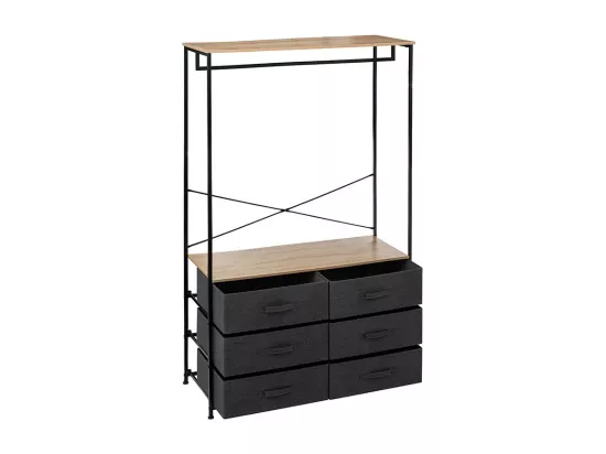 Dressing Penderie 6 Tiroirs 
