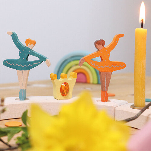 Grimm's decoratie figuur - ballerina blauw