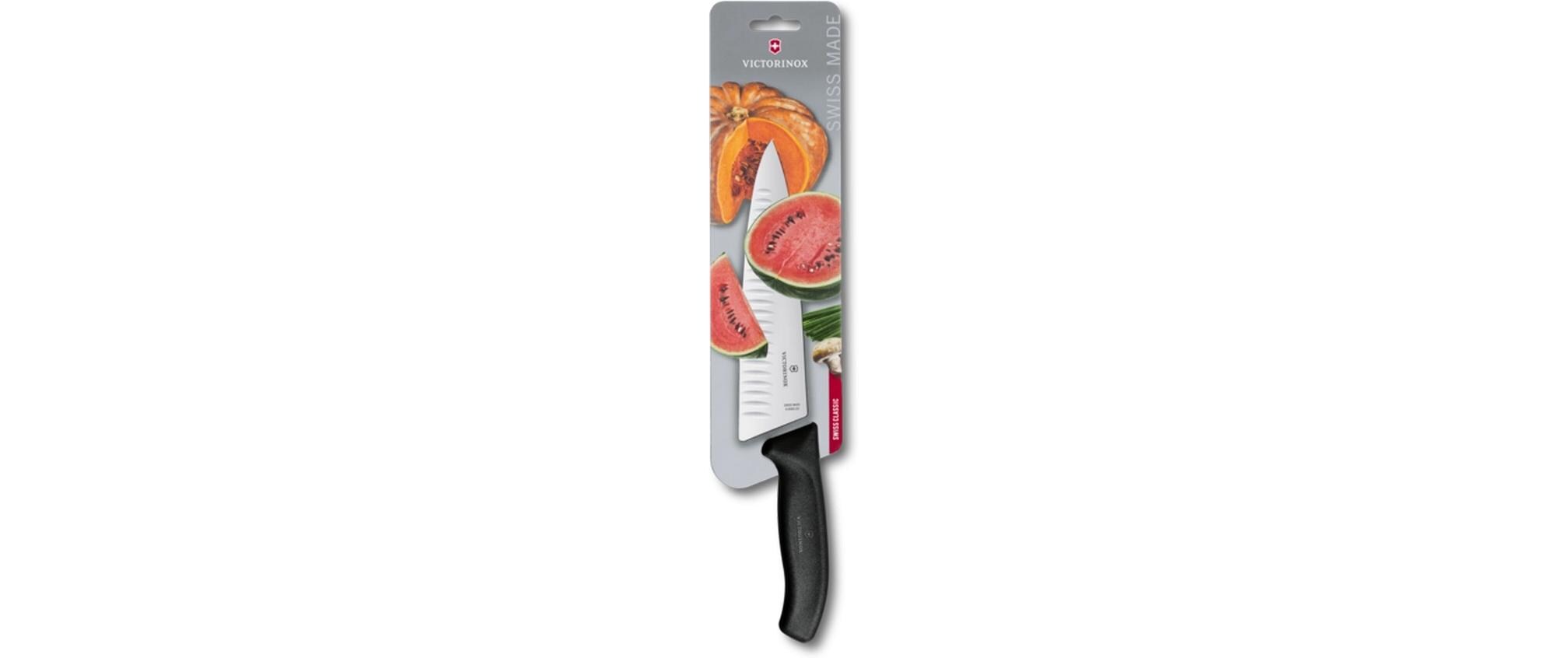 Kochmesser Swiss Classic Schwarz, 20 cmKochmesser mit extrabreiter Klinge