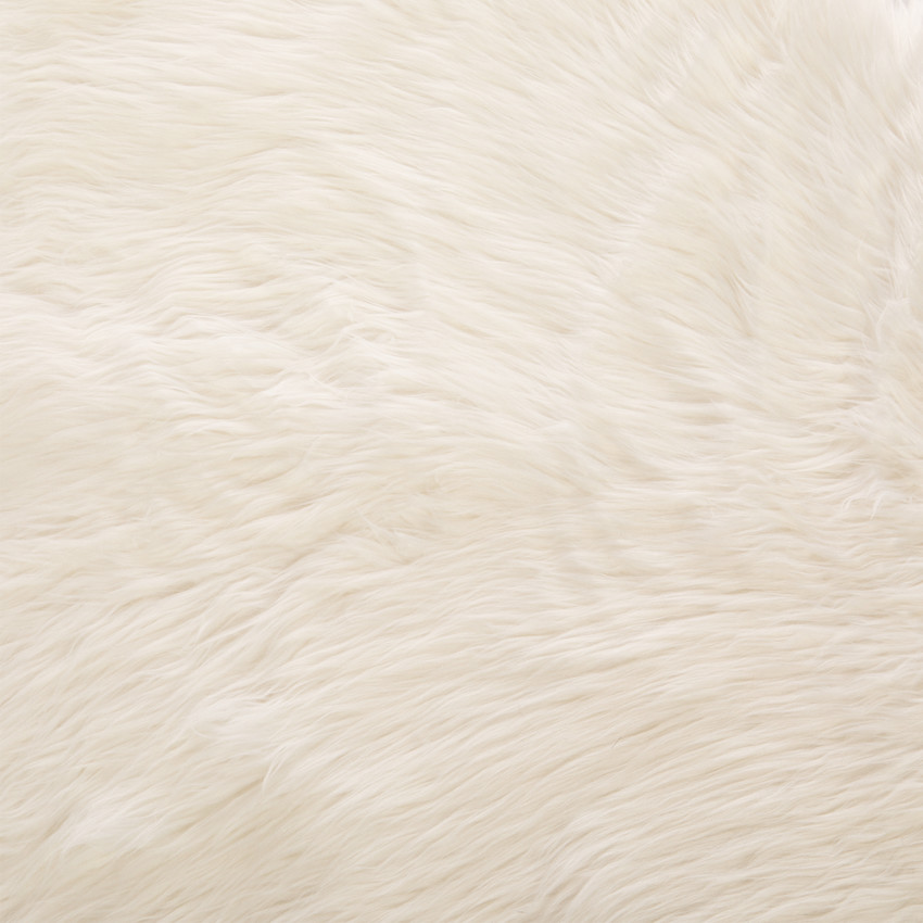 Tapis en fausse fourrure forme nuage 80x120 cm