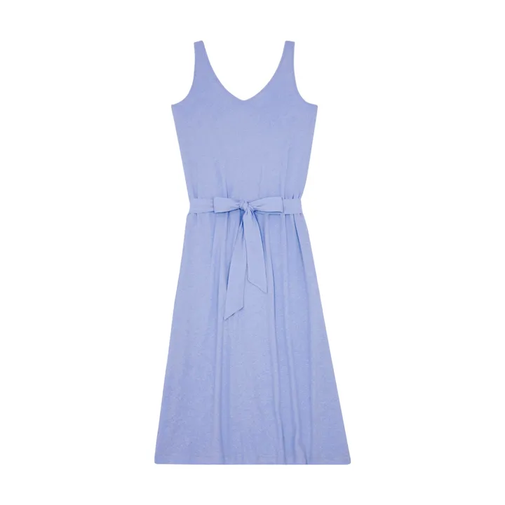 SMALLABLE BASICS Robe Longue Coton et Lin | Vintage blue denim
