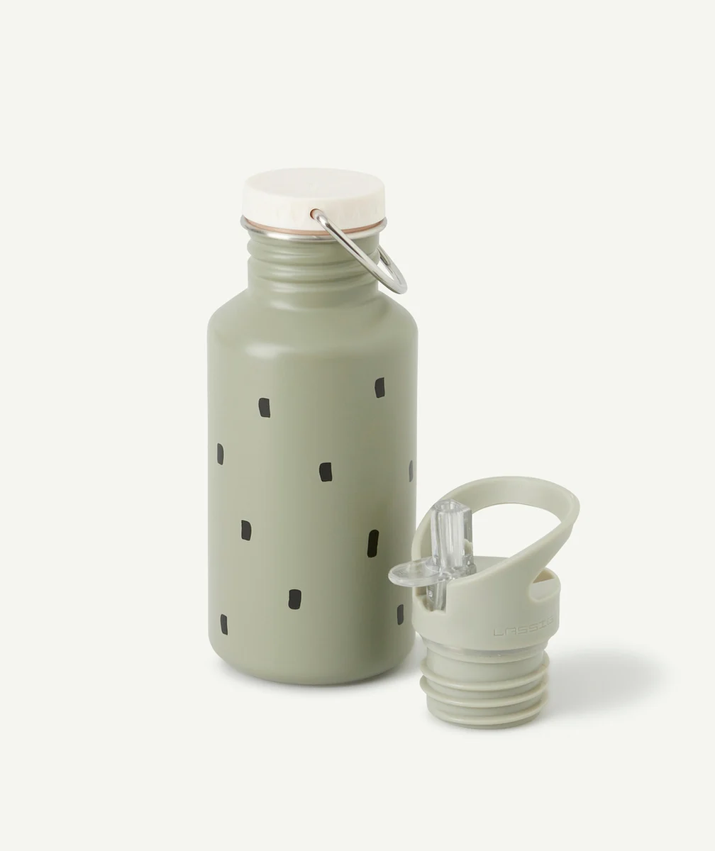 LASSIGGOURDE EN INOX VERTE À MOTIF RAYURES 500ML