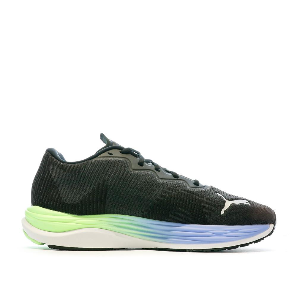 Puma Chaussures de Running Noire/Verte Homme Puma Velocity Nitro