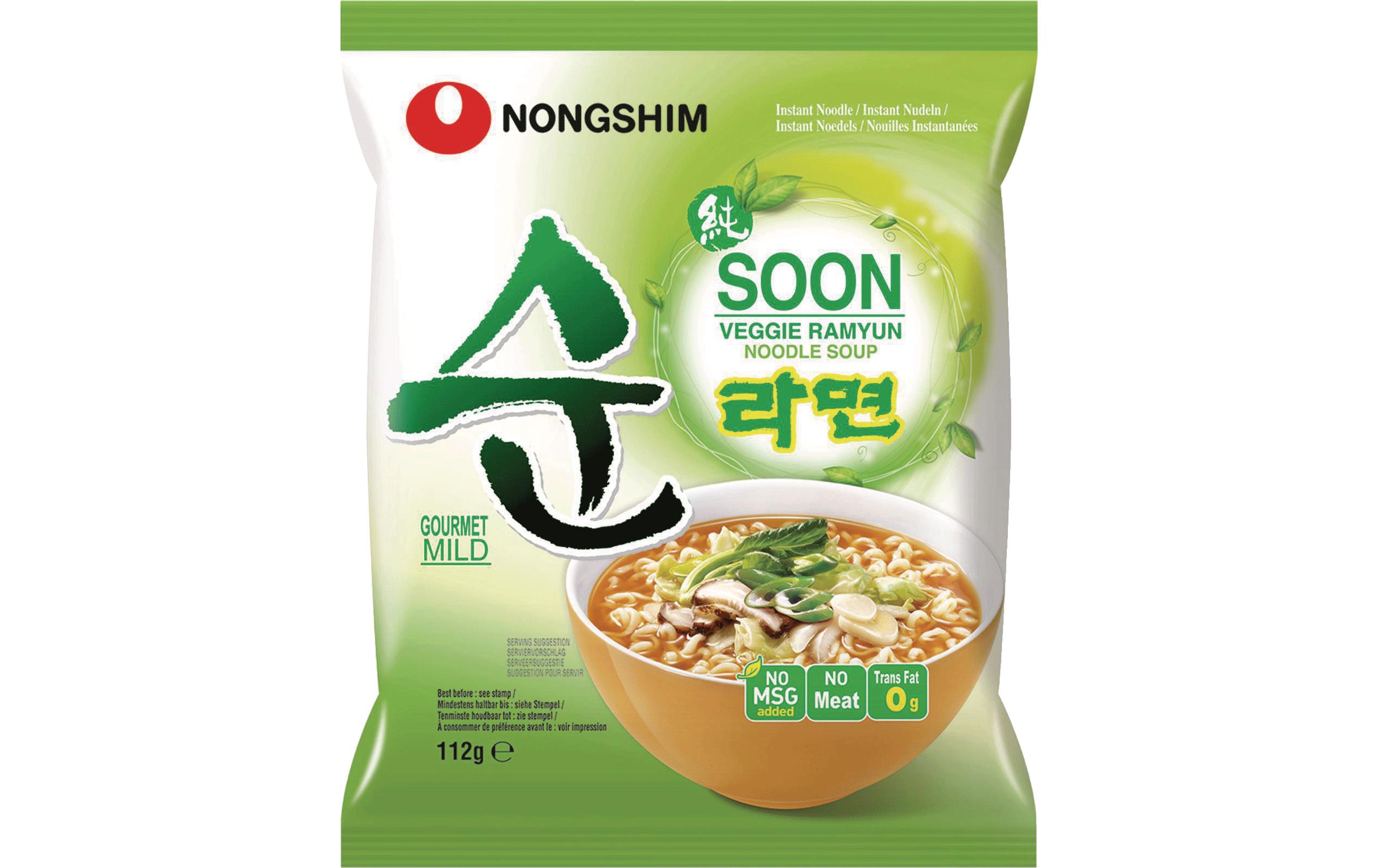 Nudelsuppe Soon Veggie 112 gKoreanische Instant Nudelsuppe vegetarisch