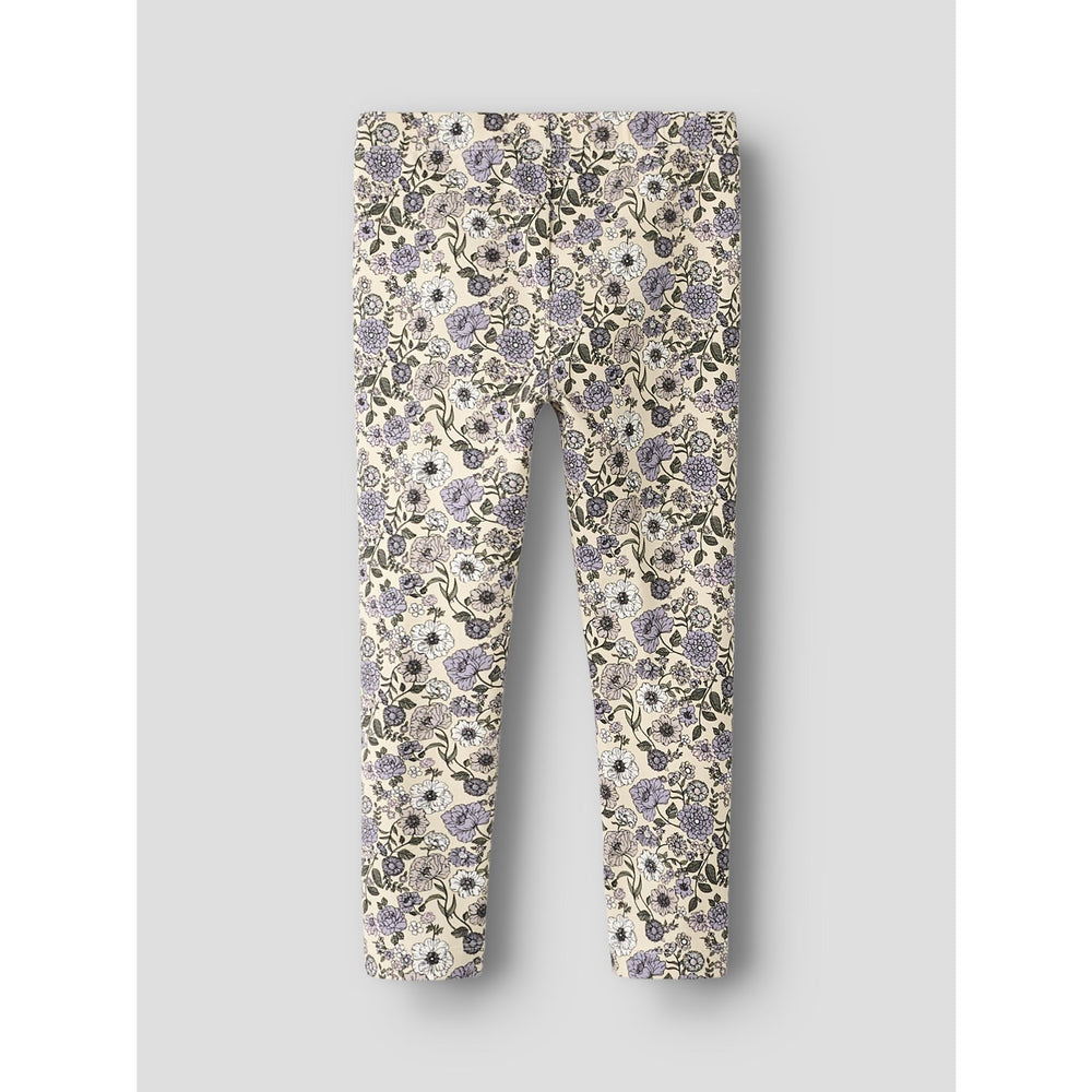 Køb Name It Buttercream Big Flower Nmfnikala Leggings Box Lnoos