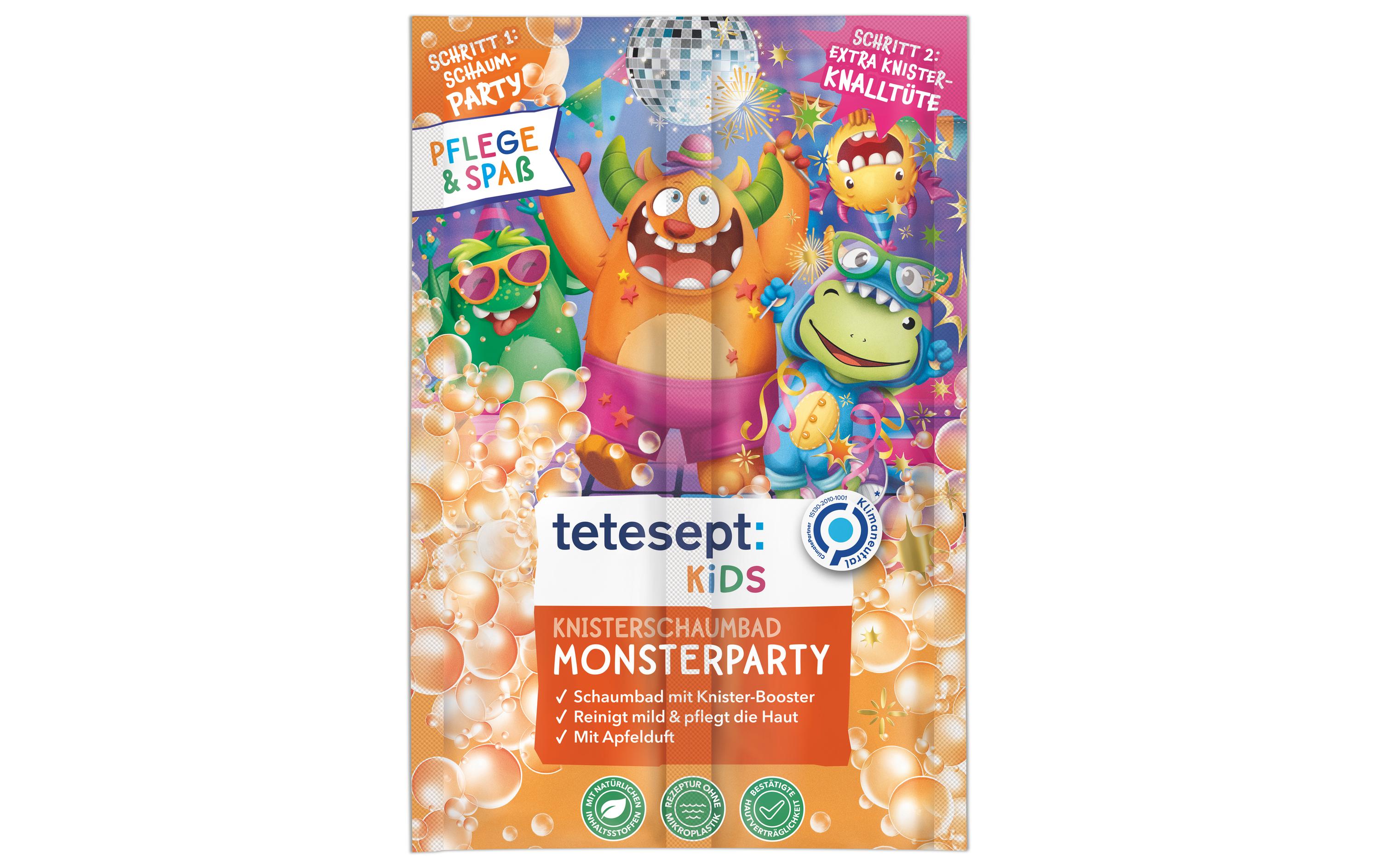 Kinder Knisterbad Monsterparty 45 gSchaumbad mit Knister-Booster