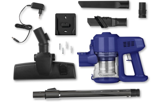 CLEANmaxx Akku-Hand-und Stielstaubsauger »Blau/Silber«