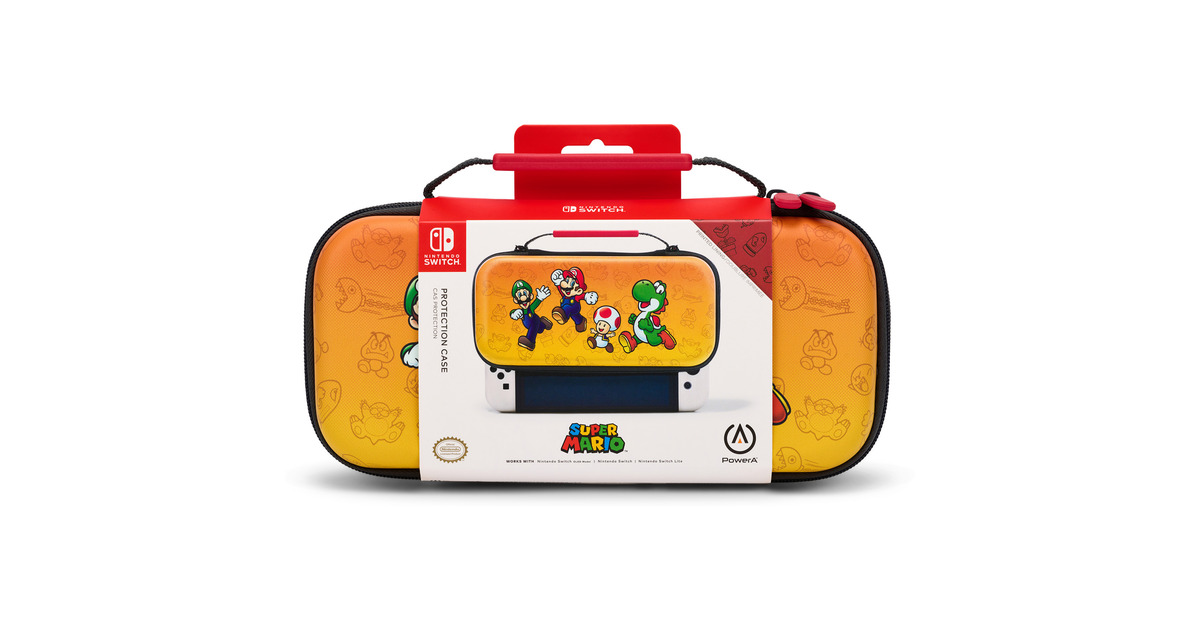 PowerAProtection Case for Nintendo Switch - Mario and Friends tas  (Oranje, Nintendo Switch - OLED Model, Nintendo Switch of Nintendo Switch Lite)