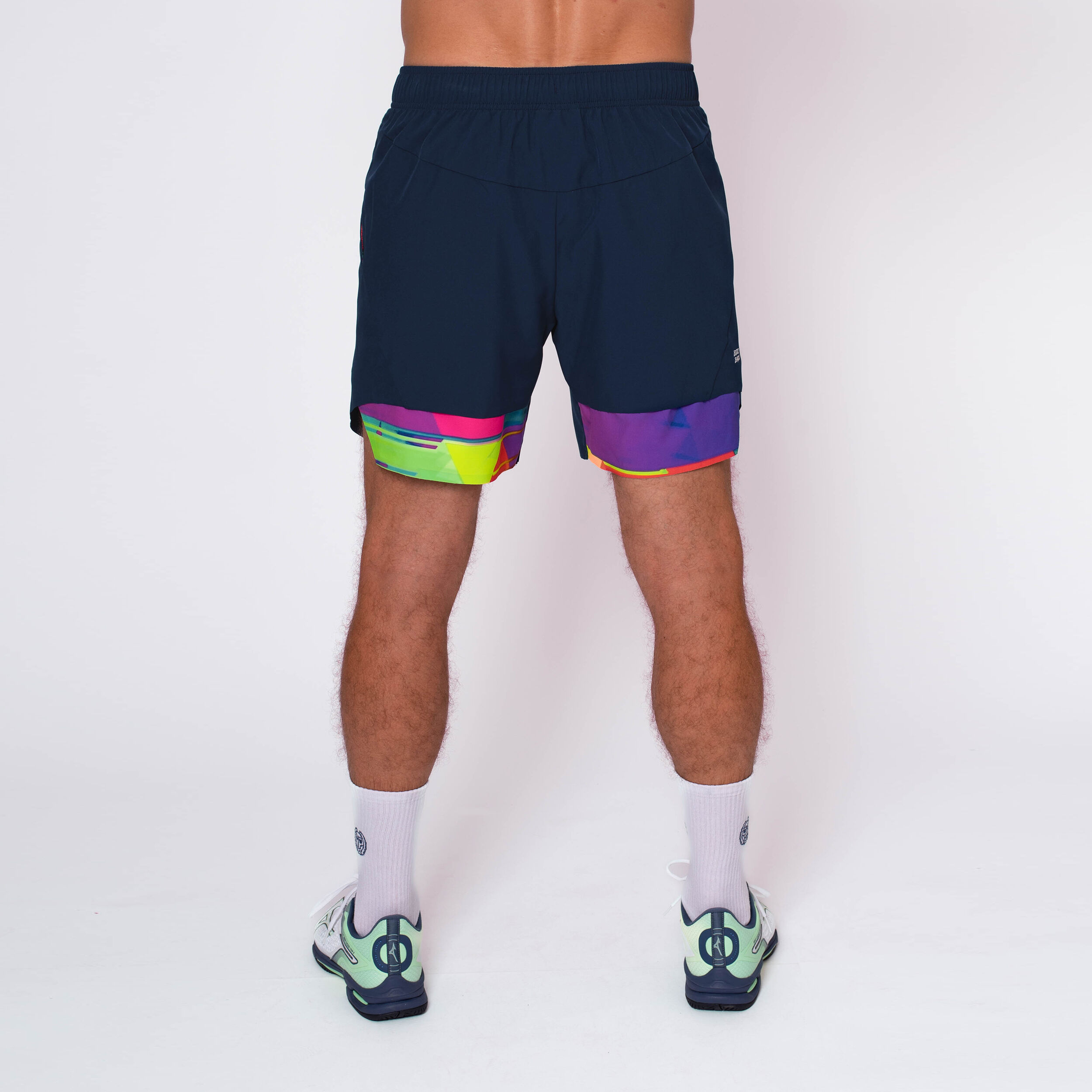 BIDI BADU Kaleido 7in Shorts Hommes - Bleu Foncé