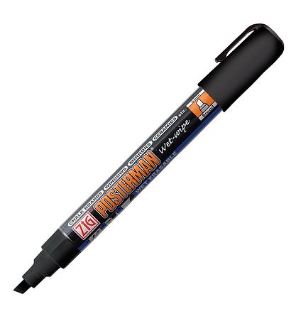Zig Filzstifte - Feuchtwisch-/Radiergummi - 6 mm - Schwarz