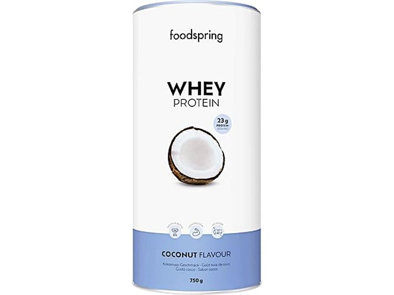 Foodspring Pulver Whey Protein Kokos 750 g Proteingetränk