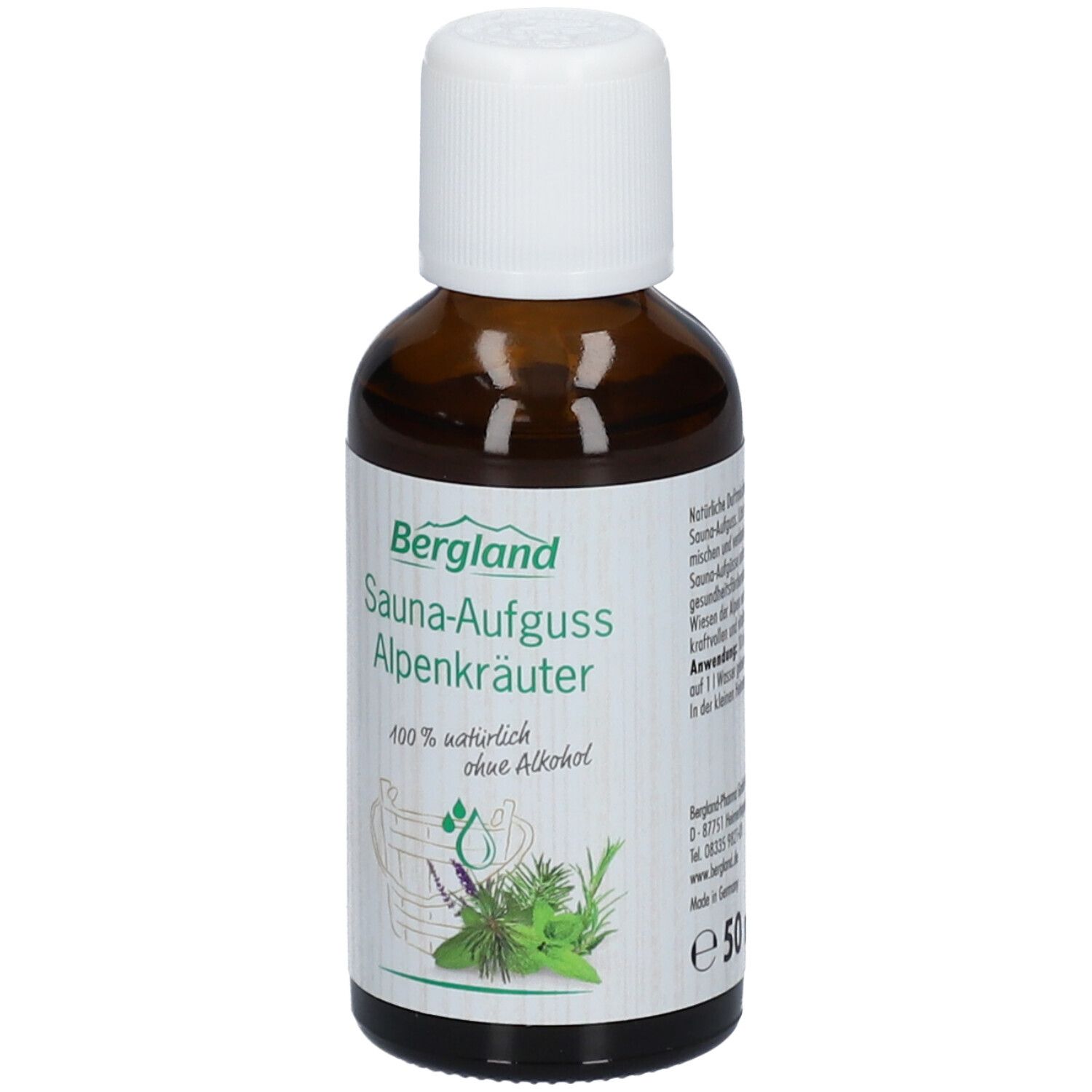 Bergland Sauna Aufguss Alpenkräuter